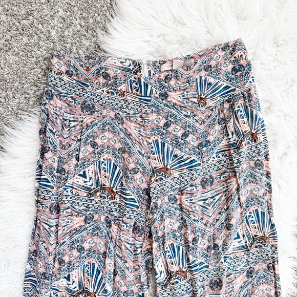 Forever 21 | Pastel Boho Palazzo Style High Waist Pants - Picture 2 of 6